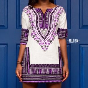 Dashiki Shirt Dress
